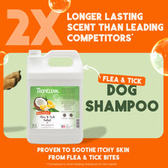 TropiClean champú para perros, alivio de mordidas con neem durante el baño.