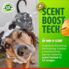 TropiClean champú perro – tecnología de fragancia, barrera de humedad para frescura duradera.
