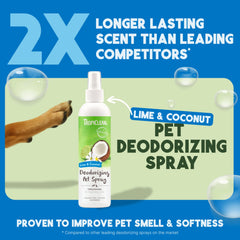 TropiClean colonia para perros: fragancia cítrica tras el baño para pelaje limpio.