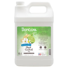TropiClean Deshedding Condicionador, botella vertiendo, facilita cepillado suave