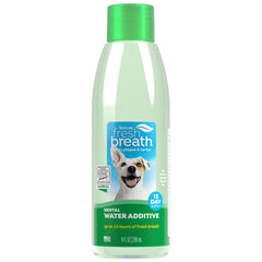 TropiClean Fresh Breath: agua oral para perros, aliento más fresco sin cepillo.