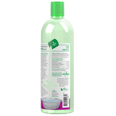 TropiClean Fresh Breath Water Additive, etiqueta con glucosamina para movilidad canina.
