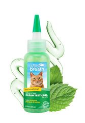 TropiClean gel dental para gatos, aliento fresco sin cepillado.