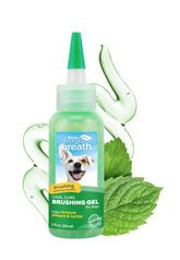 TropiClean gel dental, aplicación directa en dientes para perros y gatos, limpieza suave.