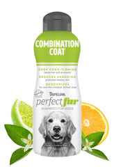 TropiClean Perfect Fur champú con aroma cítrico, olor fresco para perros.