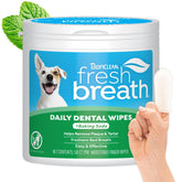 TropiClean: toallitas dentales para perro con aliento más fresco.