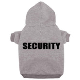 Trudz PET suéter con capucha de Seguridad, vista frontal, ideal para mantener caliente a tu perro.