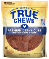 True Chews jerky premium, cortes de pollo real, 22 oz: snack tierno y sabroso para perros