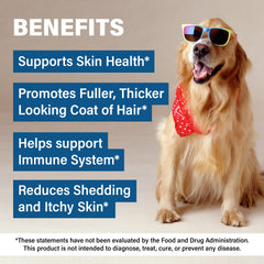 PawMedica Omega 3 para perros: gomitas sabrosas para el bienestar general de la piel.