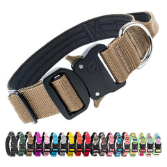 TSPRO collar premium táctico con asa acolchada para control cómodo.