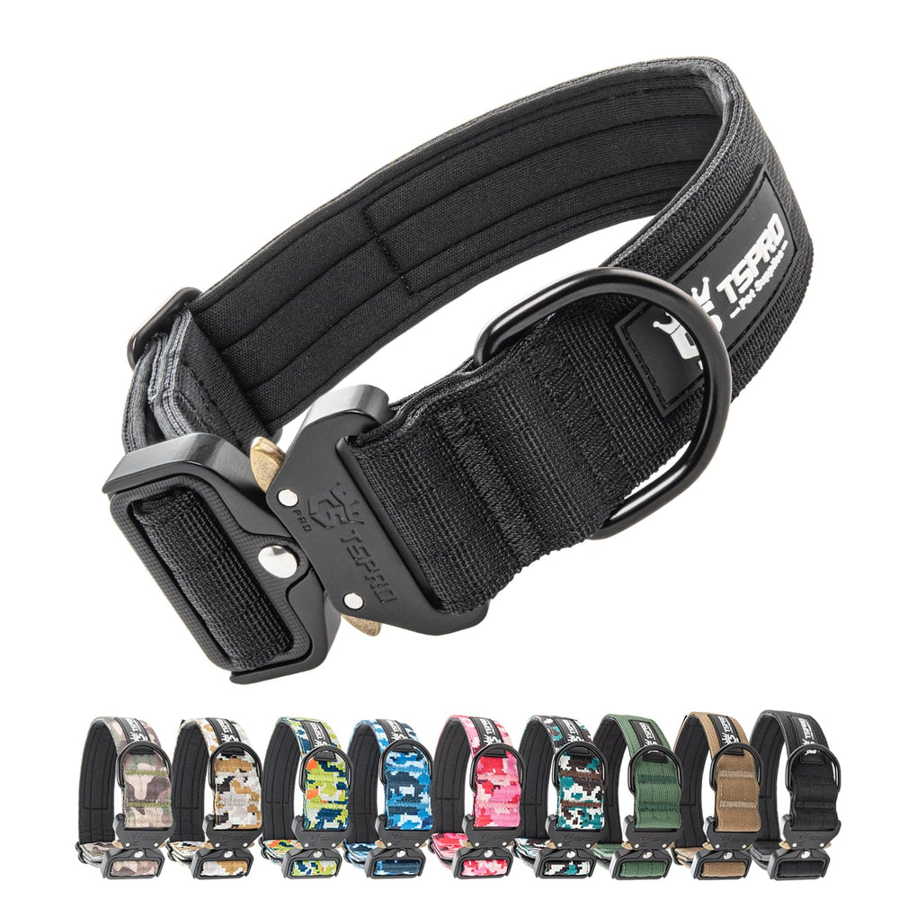 Collar táctico TSPRO con parche y cierre rápido, ideal para paseos y entrenamiento