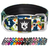 TSPRO collar táctico, ancho 1,5 pulgadas, camuflaje verde, cómodo y seguro para paseos.