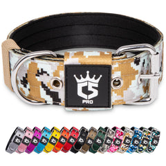 Collar táctico TSPRO con ancho 38 mm, cómodo para paseos diarios.