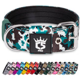 TSPRO collar táctico camuflaje cian con ajuste cómodo para paseos diarios