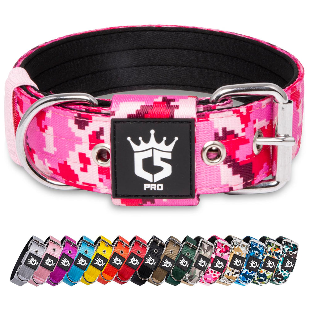 TSPRO collar táctico 1,5 pulg camuflaje rosa, ajuste cómodo para el día a día.