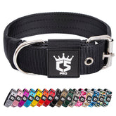 TSPRO collar táctico para perro, vista frontal, ajuste cómodo diario.