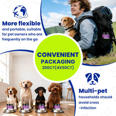 TTLXBL Piel saludable para perros: omega-3 y vitamina C para cuidado diario.