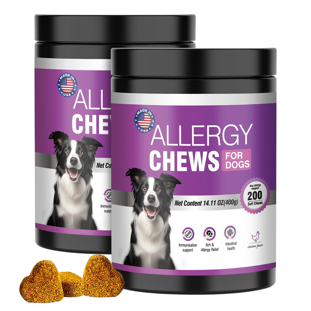 TTLXRI masticables-alergia-canina-400-unidades para alivio de picazón y apoyo a la piel