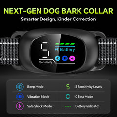 Tucnkac collar automático para ladridos, control remoto para ajustes instantáneos.
