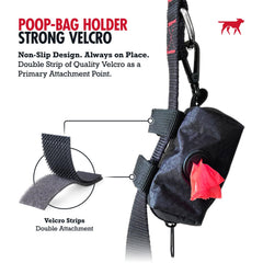 Ajuste universal de Tuff Pupper para cualquier correa.