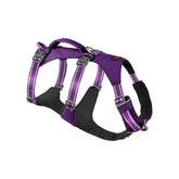 Arnés Tuff Pupper escape extra pequeño, vista frontal, seguro para paseos diarios.