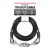 Tuff Pupper cable para perros 25 ft en exterior, libertad segura al aire libre.