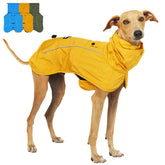 Tuff Pupper chubasquero para perros, frente amarillo, protección contra lluvia