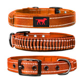 Collar Tuff Pupper con cierre de acero inoxidable para mayor durabilidad en paseos.