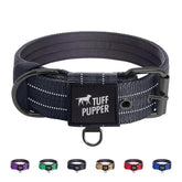 Collar táctico de Tuff Pupper, cierre metálico, seguridad para perros activos