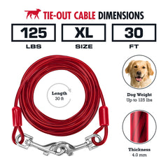 Ganchos inoxidables de 360 grados para evitar enredos con perros activos.