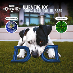 Juguete tirón azul de Tuff Pupper, duradero para perros grandes.