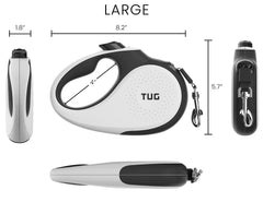 TUG mango ergonómico antideslizante, agarre cómodo durante caminatas largas.