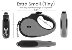 TUG Tiny, cinta de 3 metros, control cómodo en paseos urbanos.
