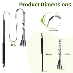 TwinkleTool Flirt Pole, tamaño versátil: ideal para perros pequeños y medianos.