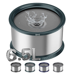 Twinsing tazón agua para perro grande con gran capacidad de 6,5L.