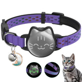 typecase collar etiqueta rastreo resistente al agua, ideal para aventuras nocturnas de gatos.