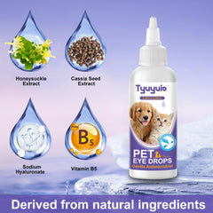 Tyuyuio aplicación rápida para ojos de mascotas, cuidado práctico.