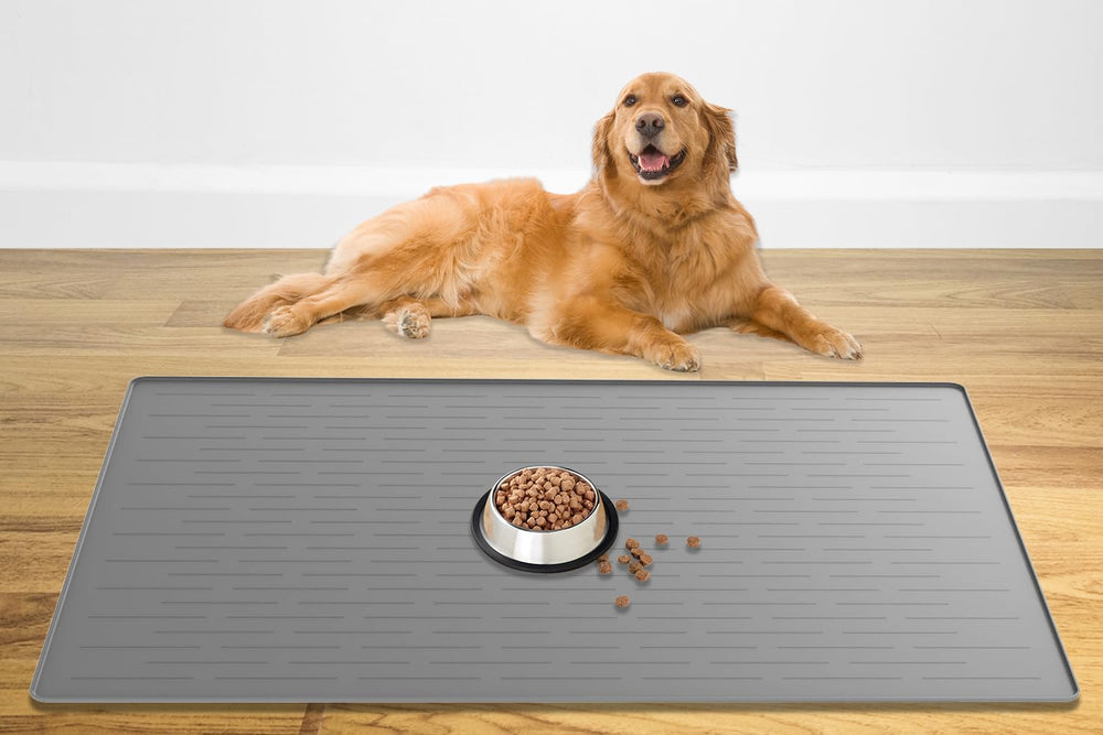 Alfombrilla Ultibe de alimentación para mascotas 48x32 mantiene derrames contenidos