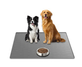 Alfombrilla Ultibe extra grande con varios cuencos para comer junto a tus mascotas