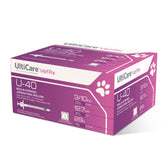 UltiCare VetRx U-40 jeringa 3/10cc, 29G, 100 unidades para dosis precisa.