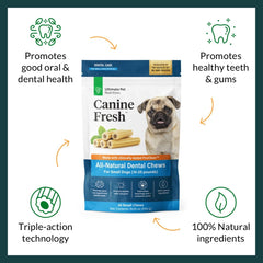 Canine Fresh limpieza de dientes con ProClean para reducir placa.