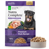 Nutra Complete de Ultimate Pet Nutrition, bocado de cerdo liofilizado para perros, proteína fácil de digerir