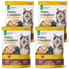 Nutra Complete de Ultimate Pet Nutrition, pollo liofilizado en bolsa de 1 lb para dieta cruda.