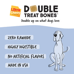 Ultra Chewy Huesos y Yogur, textura crujiente que disfruta el perro.