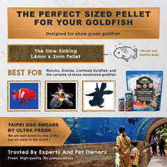 Ultra Fresh realce del color para pez dorado, colores más vivos y atractivos.