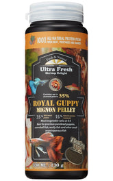 Ultra Fresh Royal Guppy Mignon Pellet: pellet de 0,6 mm para digestión suave.
