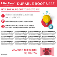 Ultra Paws botas-perro protección de patas uso exterior, ofrecen tracción estable.