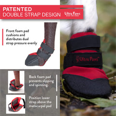 Ultra Paws cierre-velcro-ajuste, botas ofrecen ajuste seguro y cómodo.