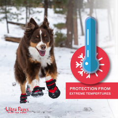 Ultra Paws suela-antideslizante, botas para perro, mejora agarre en suelos interiores.