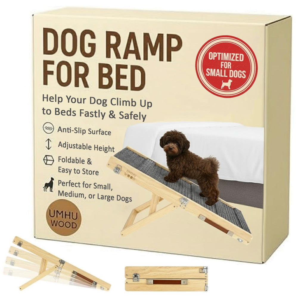 UMHUWOOD rampa para perro subiendo al sofá con superficie antideslizante